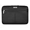 Schwarze Laptoptasche mit Reißverschlüssen, Marke Targus.