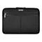 Schwarze Laptoptasche mit Reißverschluss und dem Logo von Targus.