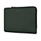 Dunkelgrüne Laptoptasche mit Reißverschluss, Markenlogo 'Targus'.