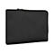 Schwarze Targus Laptoptasche mit Reißverschluss vor neutralem Hintergrund.