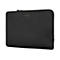 Schwarze Targus Laptophülle aus Neopren vor weißem Hintergrund.