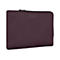 Burgunderfarbene Targus-Laptoptasche, Reißverschluss oben. Auf der Tasche ist der Markenname zu sehen.