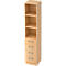 TARVIS combi-boekenkast, 5 OH, 2 legborden, 4 laden, B 405 x D 420 x H 2004 mm, ahorndecor