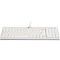 Tastatur BakkerElkhuizen UltraBoard 960 V2, QWERTZ, mit Nummernblock, USB-C, ergonomisch, kompakt & augenschonend, L 146 x B 363 x H 19 mm, grau