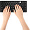 Tastatur Kensington Multi-Device Dual Wireless, kompakt, bis zu 3 Endgeräte, kabellos, Windows & Mac, B 310 x T 140 x H 35 mm, schwarz
