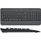 Tastatur-Maus-Set Logitech Signature Combo MK650 for Business, kabellos, QWERTZ, Handballenauflage, 2 Verbindungsmodi, schwarz