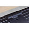 Tastaturschublade Fellowes®, auf 3 feste Höhen verstellbar, mit Mausablage, einschiebbar, B 558,8 x T 295,3 x H 58,7 mm, graphit