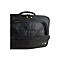 Schwarze Laptoptasche mit offenem Innenfach. Gelbe ReiÃŸverschlussdetails und ein Griff oben.
