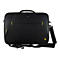 Schwarze Laptoptasche mit gelben Akzenten und UmhÃ¤ngeriemen.