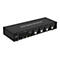 TECHly 4 Port DisplayPort 1.2 KVM Switch with Hub and audio - KVM-/Audio-/USB-Switch - 4 Anschlüsse