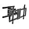 TECHly - Befestigungskit (Wandbefestigung) - Full-Motion Dual-Arm - für Curved Panel/Flat Panel - Stahl - Schwarz