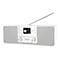 TechniSat DigitRadio 370 CD BT - Audiosystem - 2 x 5 Watt - weiß