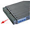 Teleboard, van aluminium, lengte 3 meter, incl. board stand
