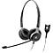 Telefoon-headset Sennheiser SC 660, kabelaansluiting, stereogeluid, HD, oorkussens, en adapter CEHS-CI02