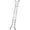 Telescopische ladder met scharnieren, 4 x 4 sporten
