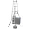 Telescopische ladder met scharnieren, met 4 x 5 sporten