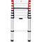 Teleskopleiter Hailo FlexLine, EN 131-6, höhenverstellbar, Einhand-Entriegelung, bis 150 kg, 9 Sprossen