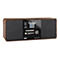 Digitalradio Imperial DABMAN i200 CD mit Holzgehäuse, Display und Frontbedienfeld auf weißem Hintergrund.