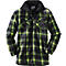 TERRAX Thermohemd, Gr. M, schwarz/limette, 100% Polyester, Frontreißverschluss, Einschub- & Brusttaschen