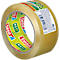Roll of Tesa adhesive tape, partially unwound. Prints with logo, product information and barcode.