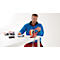 tesa® Dévidoir de table 6012, pour 2 rouleaux jusqu'à Ø 145 x L 25-50 mm, protège-lame, L 175 x L 67 x H 130 mm, métal, rouge-bleu