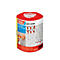 Ronde, rode Tesa-verpakking met witte deksel. Opschrift: 2 in 1 Easy Cover, Dispenser Refill System.