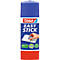 A Tesa Easy Stick glue stick advertising environmentally friendly products. A hand is gluing paper.