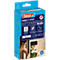 tesa® Klett-Fliegengitter INSECT STOP Premium, zum Befestigen an Fensterrahmen, L 1200 x B 2400 mm, anthrazit-transparent