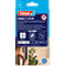 tesa® Klett-Fliegengitter INSECT STOP Premium, zum Befestigen an Fensterrahmen, L 1300 x B 1300 mm, weiß-transparent