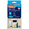 tesa® Klett-Fliegengitter INSECT STOP, zum Befestigen an Fensterrahmen, L 1300 x B 1500 mm, anthrazit-transparent