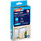 Emballage du produit Tesa Insect Stop moustiquaire. Inscription : Moustiquaire velcro, incl. bande velcro, pour fenêtres, max. 110 x 130 cm.
