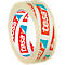 TESA® Plakband 57401, scheurvast, sterke kleefstof, L 10 m x B 12 mm, PP-folie, transparant, 12 rollen