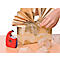 TESA plakband-handafroller Easy Cut, 33 m x 19 mm, rood/blauw