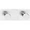 tesa Powerbutton hakenrek Classic, rvs, 2 of 3 haakjes, houdt tot max. 12 kg, 2 haken