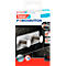tesa Powerbutton hakenrek Classic, rvs, 2 of 3 haakjes, houdt tot max. 12 kg, 2 haken