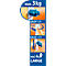tesa Powerstrips Korb-Regal Zoom, mit Edelstahlleiste, belastbar bis max. 3 kg