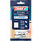 Tesa productverpakking met opschrift 'Kitchen'. Bevat plakstrips die boren overbodig maken.