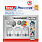 tesa® Powerstrips zelfklevende haken, zelfklevend, wit, verwijderbaar &amp; herbruikbaar, belastbaar tot 0,5 kg, 3 stuks