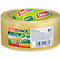 tesa® Ruban d'emballage Bio &amp; Strong, robuste, résistant à la déchirure, sans solvant, caoutchouc naturel, 1 rouleau de L 66 m x l 50 mm, transparent