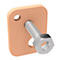 tesa® vis adhésive, pour maçonnerie et pierre en intérieur et en extérieur, force adhésive jusqu'à 2,5 kg, amovible, carré, 2 pcs.