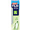 Productverpakking van Tesafilm, Crystal gerecycled, met de indicatie van 90% gerecyclede componenten en recyclingsymbool.