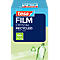 Produktverpackung von tesa Film Crystal Recycled mit 100 Prozent Recycling-Hinweis und einer Kunststoffflasche.