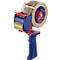 tesapack® Handabroller 6300 Economy, für Rollen bis Ø 120 x B 50 mm, manuell verstellbare Rollenbremse, wendbares Messer mit Abdeckung