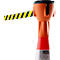 Tête ALCT-O pour cône de sécurité Allroundline - L 125 x H 250 mm- longueur de sangle jusqu'à 9 m de long - plastique - sangle jaune/noire