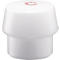 Accessoire de cuiseur vapeur en plastique blanc avec texte rouge sur le dessus.