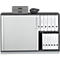 Tetris Houten dwarse rolluikkast, 2 OH, afsluitbaar, met sokkel, B 1200 x D 421 x H 800 mm, grafiet