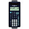 Dunkelblauer Taschenrechner TI-30X Plus. Im Display wird eine mathematische Gleichung angezeigt. Auf den Tasten sind Funktionen und Zahlen beschriftet.