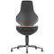 TEXON 2 Arbeitsstuhl Skintec schwarz, pflegeleicht und weich, mit Auto-Motion Technik und Rollen