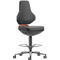 TEXON bureau- en laboratoriumdraaistoel met Skintec stoffering, ergonomisch, zithoogte 570-810 mm