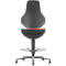 TEXON bureau- en laboratoriumdraaistoel met Skintec stoffering, ergonomisch, zithoogte 570-810 mm